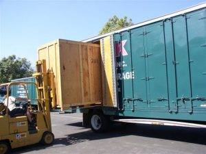 Pink Transfer Moving & Storage Truck